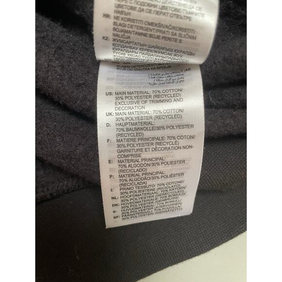 Adidas Women's Drawstring Hoodie Long Sleeve Sweatshirt in Black‎ Size M NWOT - Picture 7 of 7